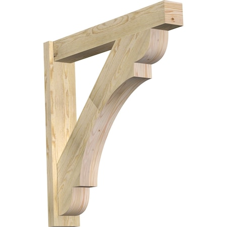 Olympic Block Rough Sawn Outlooker, Douglas Fir, 6W X 36D X 36H